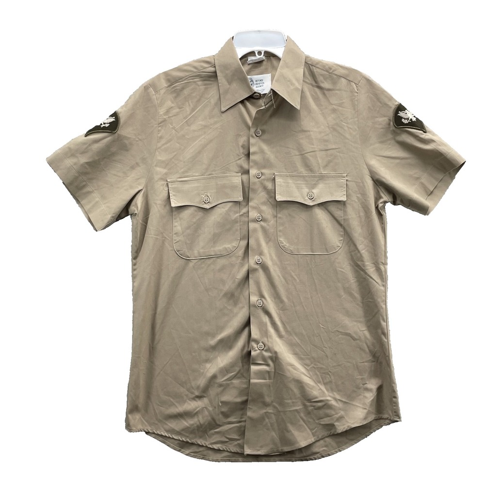 U.S Army Shirt Men's 16 Tall Defense Logistics Agency Military Workwear Uniform